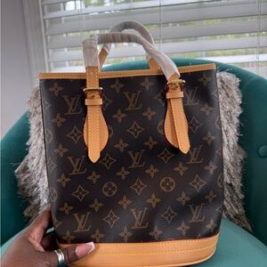 Louis Vuitton Brown Monogram Tote Bag